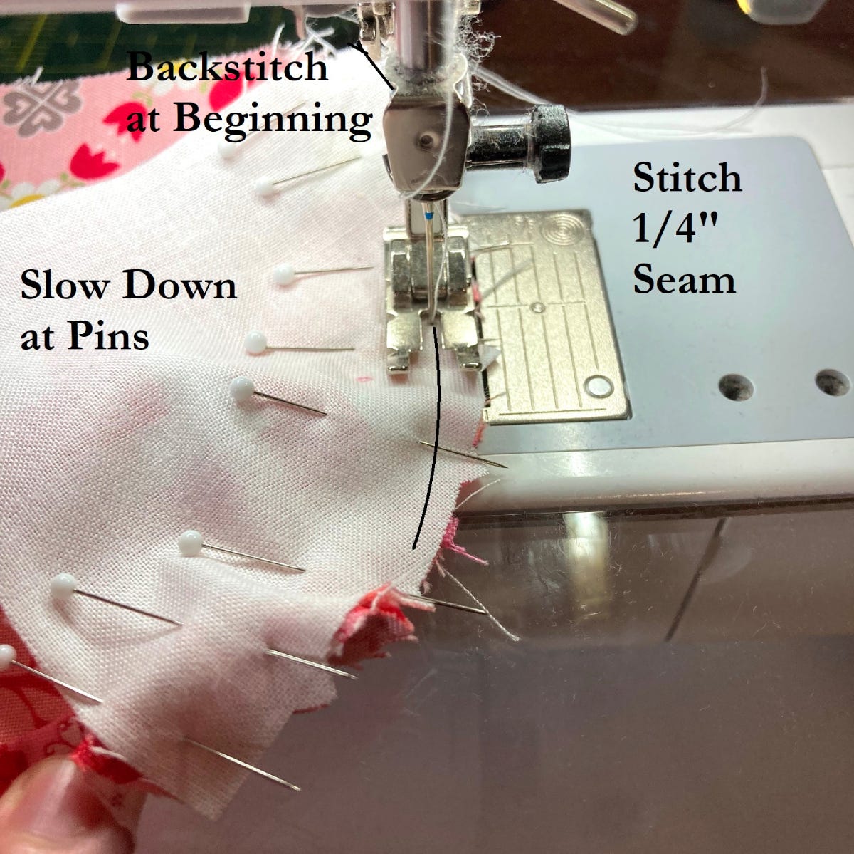Pie Piece Sewing Instructions
