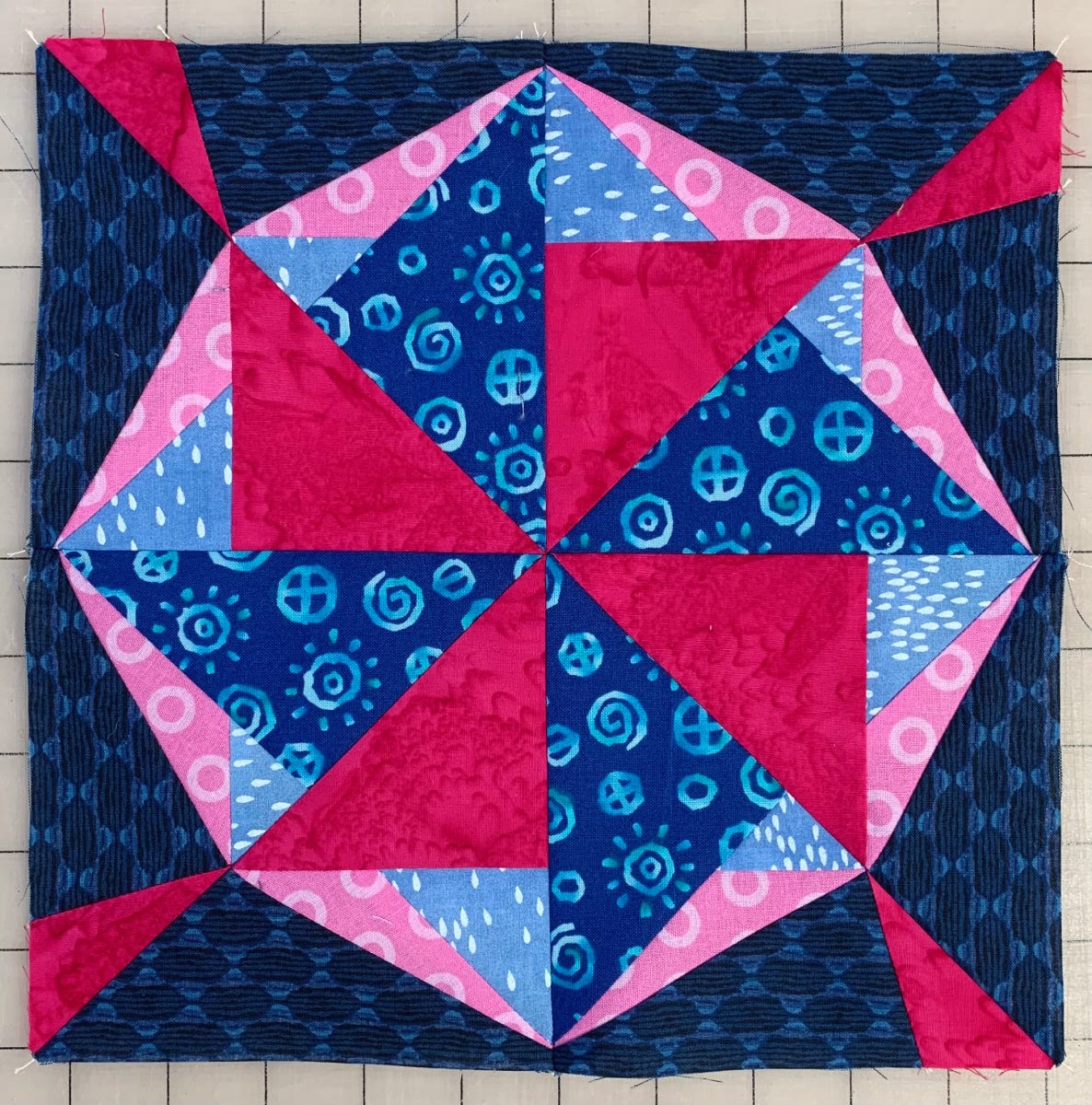 Sewn Lucky Star Block
