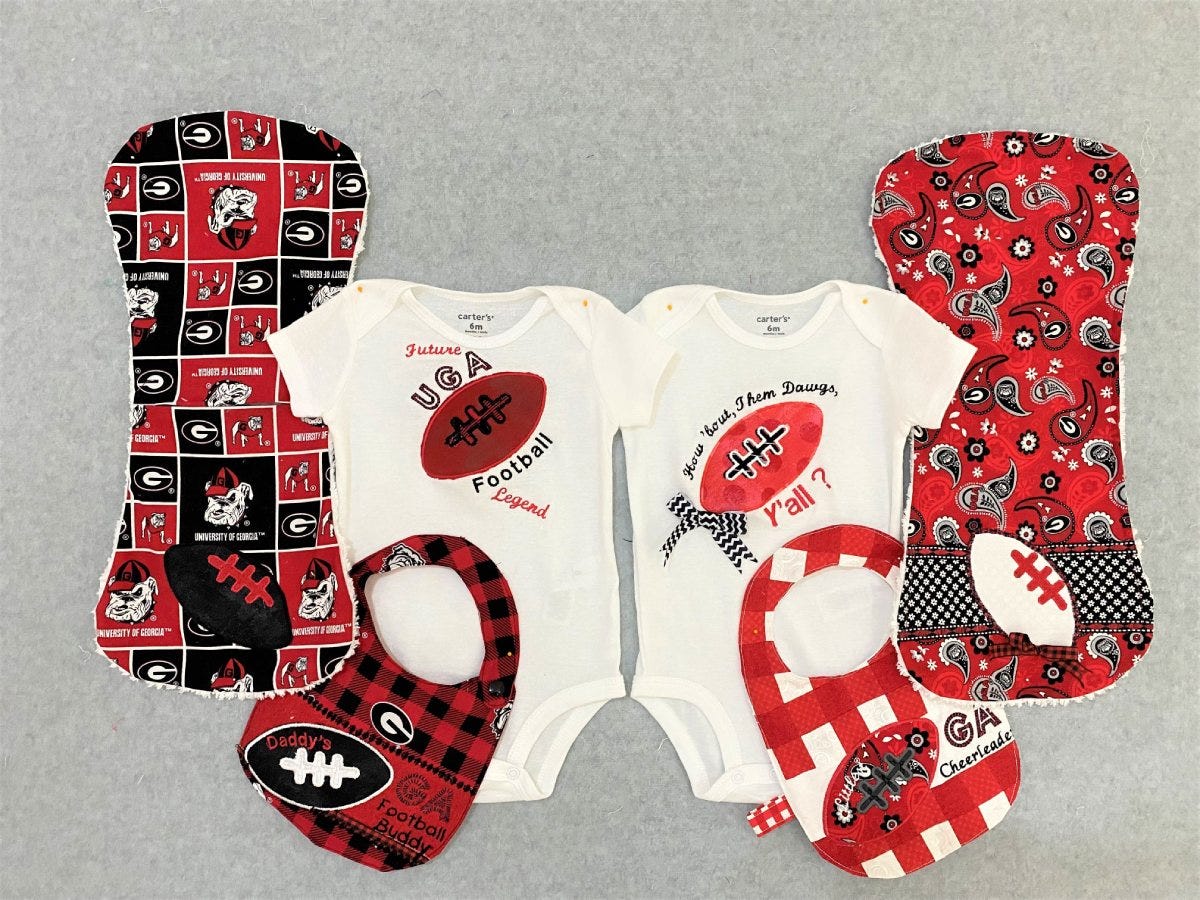 DIY Sports Themed Baby Onesies