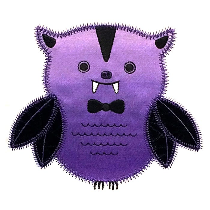 Stitchworthy Embroidery - Owl VampireEDIT
