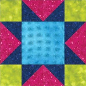 The GO! Sawtooth Free Quilt Star Block