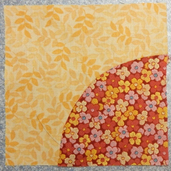 Floral Quarter Circle