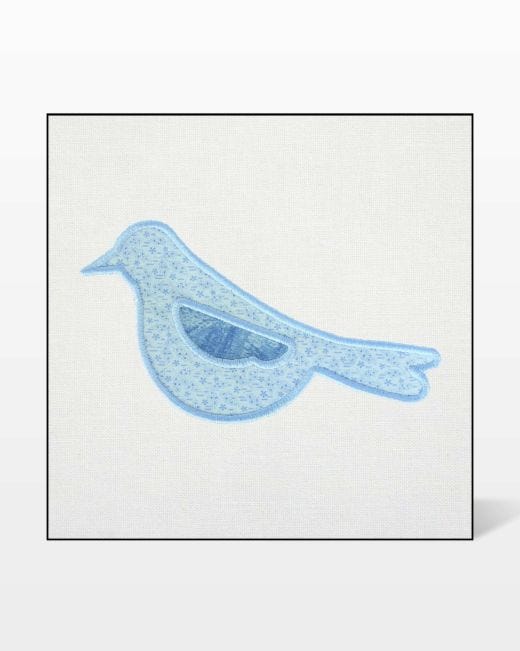 GO! Birds Die Satin Stitch Embroidery