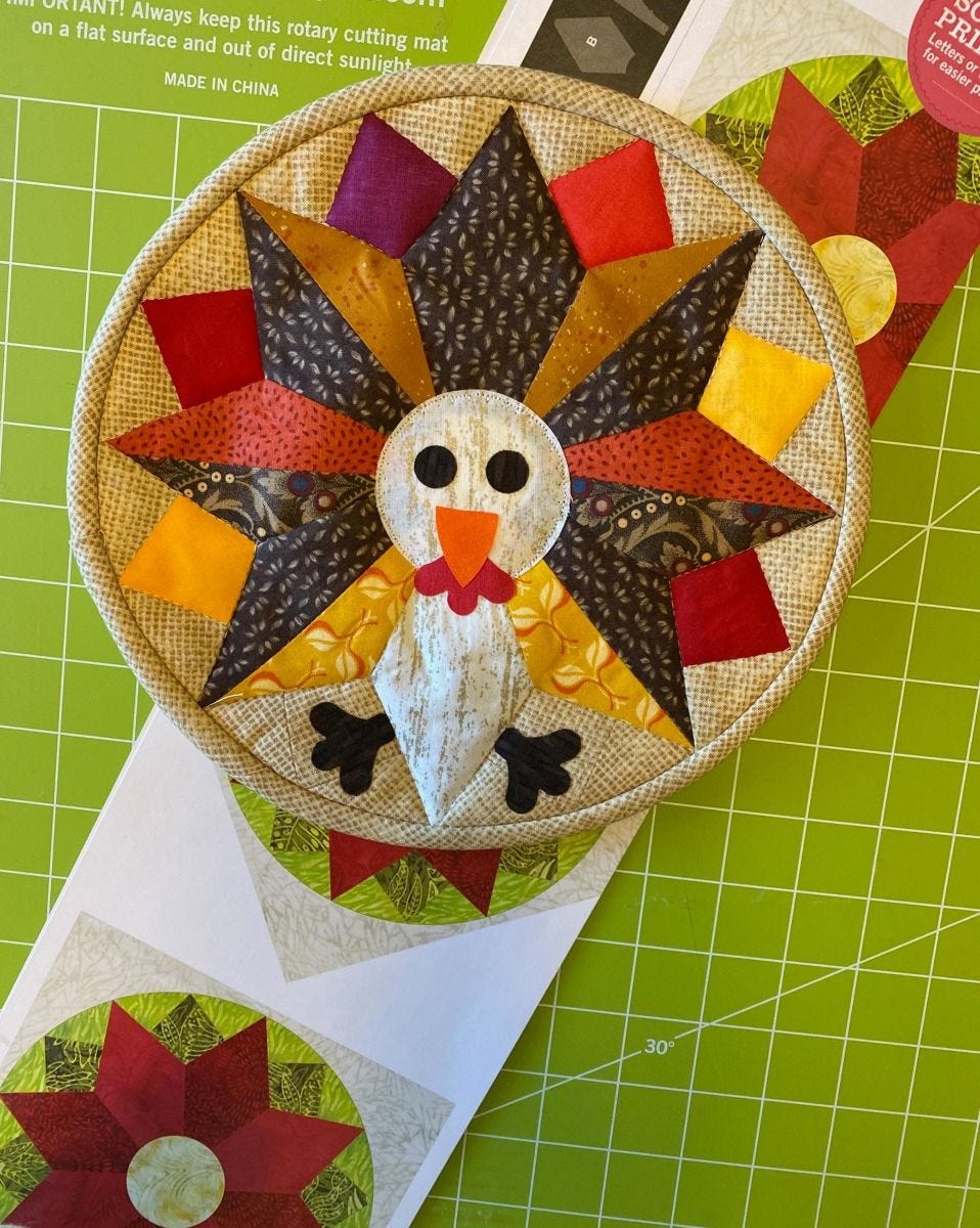 DIY turkey hot pads free pattern