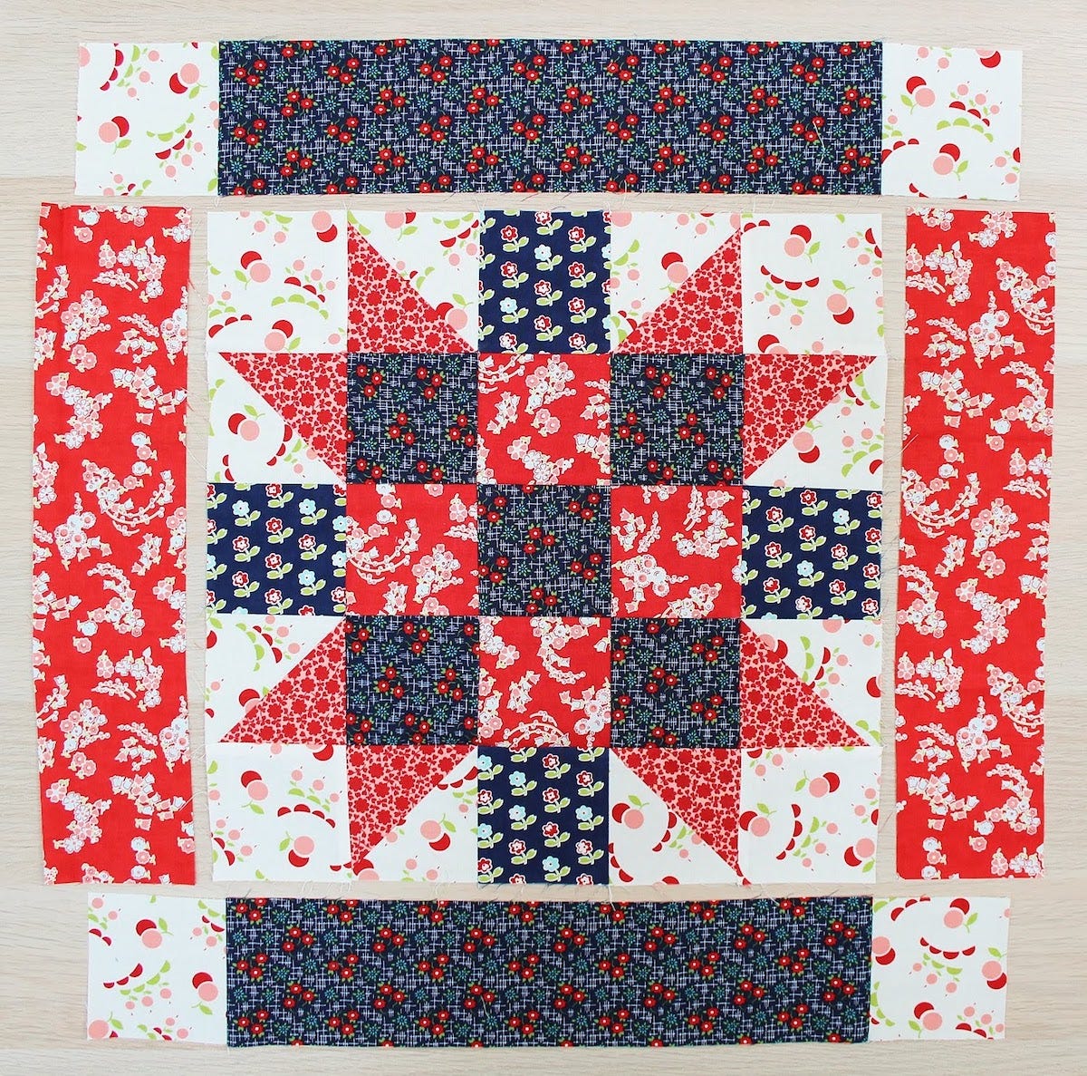 patriotic quilt block accuquilt cut