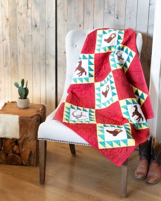 GO! Western Daydream Throw Quilt Free Pattern