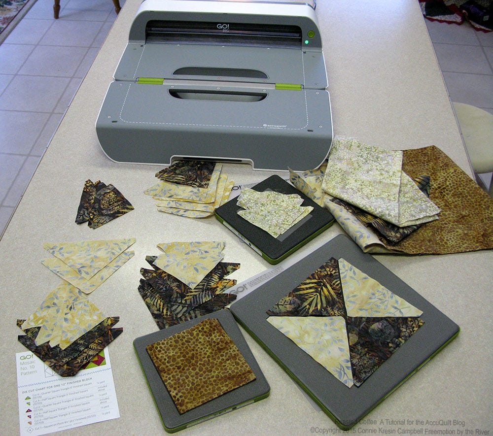 Using Island Batik fabrics and three different dies from the Qube 12