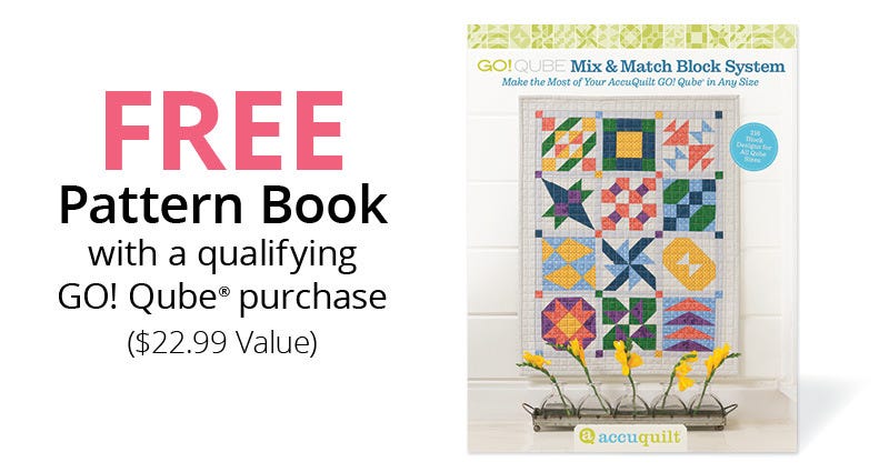  AccuQuilt GO! Qube Mix and Match 4 Inch Block with 8 Basic Cut  Quilting Shapes, 2 Cutting Mats, Videos, Storage Box, and 14 Pattern  Booklet : Arts, Crafts & Sewing